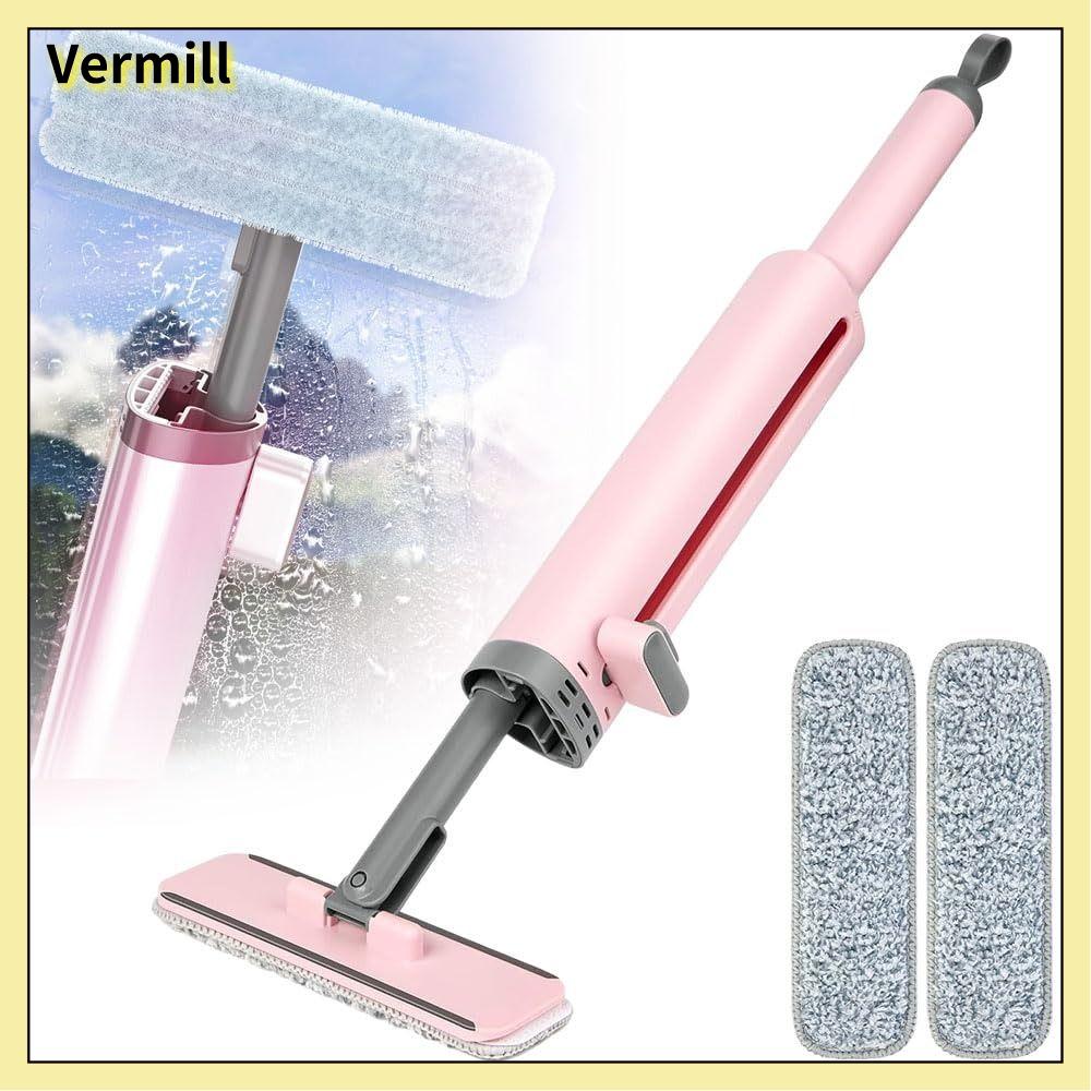 VERMILL TPR, sợi Cây lau nhà mini tự vắt xoay được Di động Tự ép Cây lau nhà phẳng tự vắt Mới Với bàn chải kẽ hở Cây lau nhà