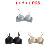 【Local Stock】 【3PCS 】Seamless Bra 32-42 Push Up For Women Thickened Underwear No Steel Ring Small Chest Push Up Soft Support Plus Size Underwear Anti-sagging Basic Minimalist Womenswear 24-hour Local Delivery