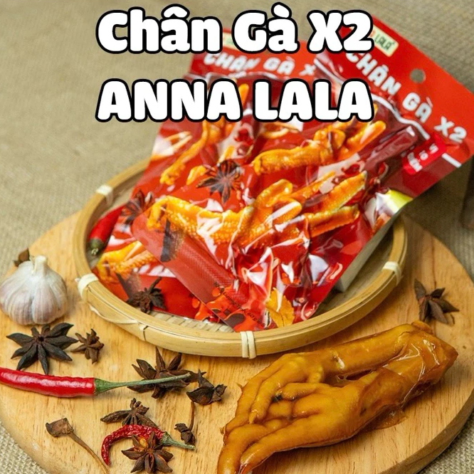 Chân gà đôi tê cay Anna Lala ăn vặt