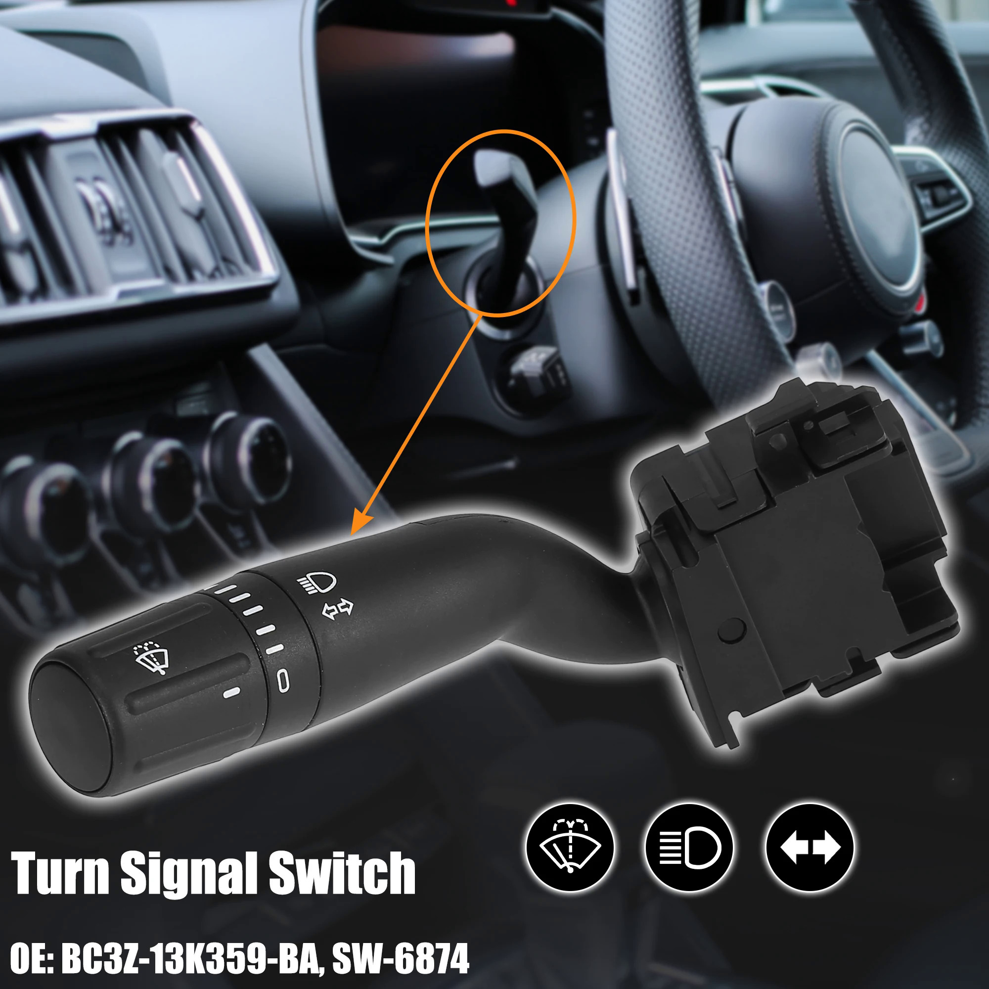 Uxcell Xe Lần Lượt Chuyển Đổi Tín Hiệu Chỉ Đạo Kết Hợp Thiết Bị Chuyển Mạch Cho Ford F150250350450550 Siêu Nhiệm Vụ 2011 2013 Phụ Kiện
