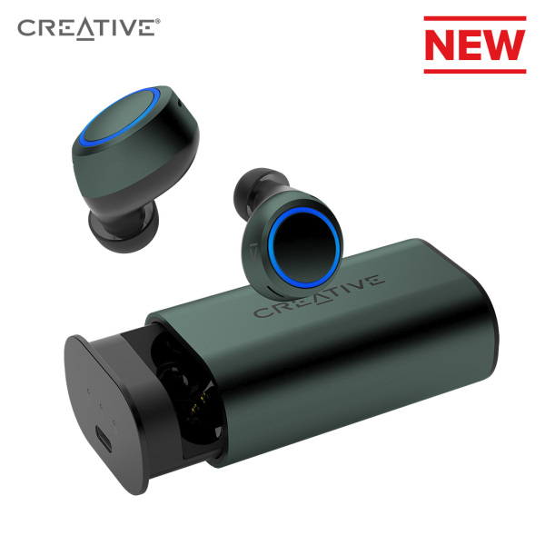 Creative Outlier Air V3 TWS True Wireless Sweatproof in-Ear Headphones with Ambient Mode, Active Noise Reduction, Wireless Charging, Bluetooth 5.2, AAC, Quad Mics, 40hrs Battery / 10hrs per Charge Singapore