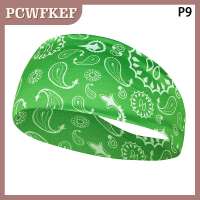 PCWFKEF Hair Bands Elastic Yoga Hairbands Absorbing Sweat Headband Women Men Running Fitness Turban Outdoor Gym Head Wrap Bandana