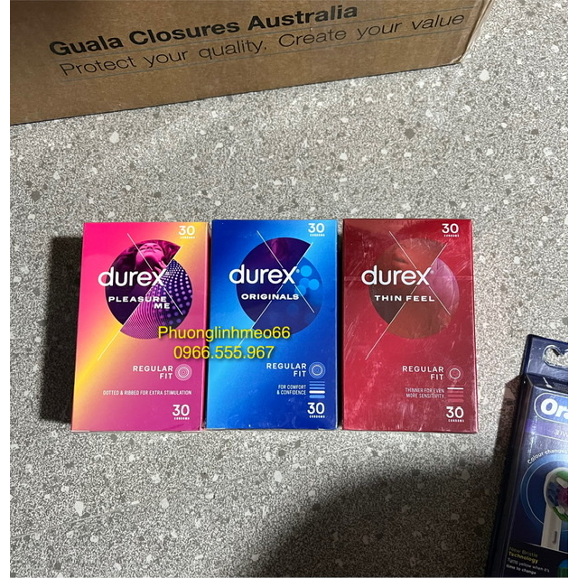 Bao cao su Durex hàng Úc 30 cái