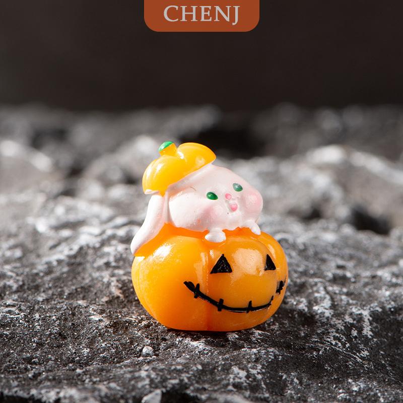 [COD] CHENJ เครื่องประดับขนาดเล็กทำจากเรซินฟักทองมอนสเตอร์รูปทรงกะโหลกสำหรับตกแต่งภูมิทัศน์ขนาดเล็ก ราคา 11 บาท*ส่งฟรี