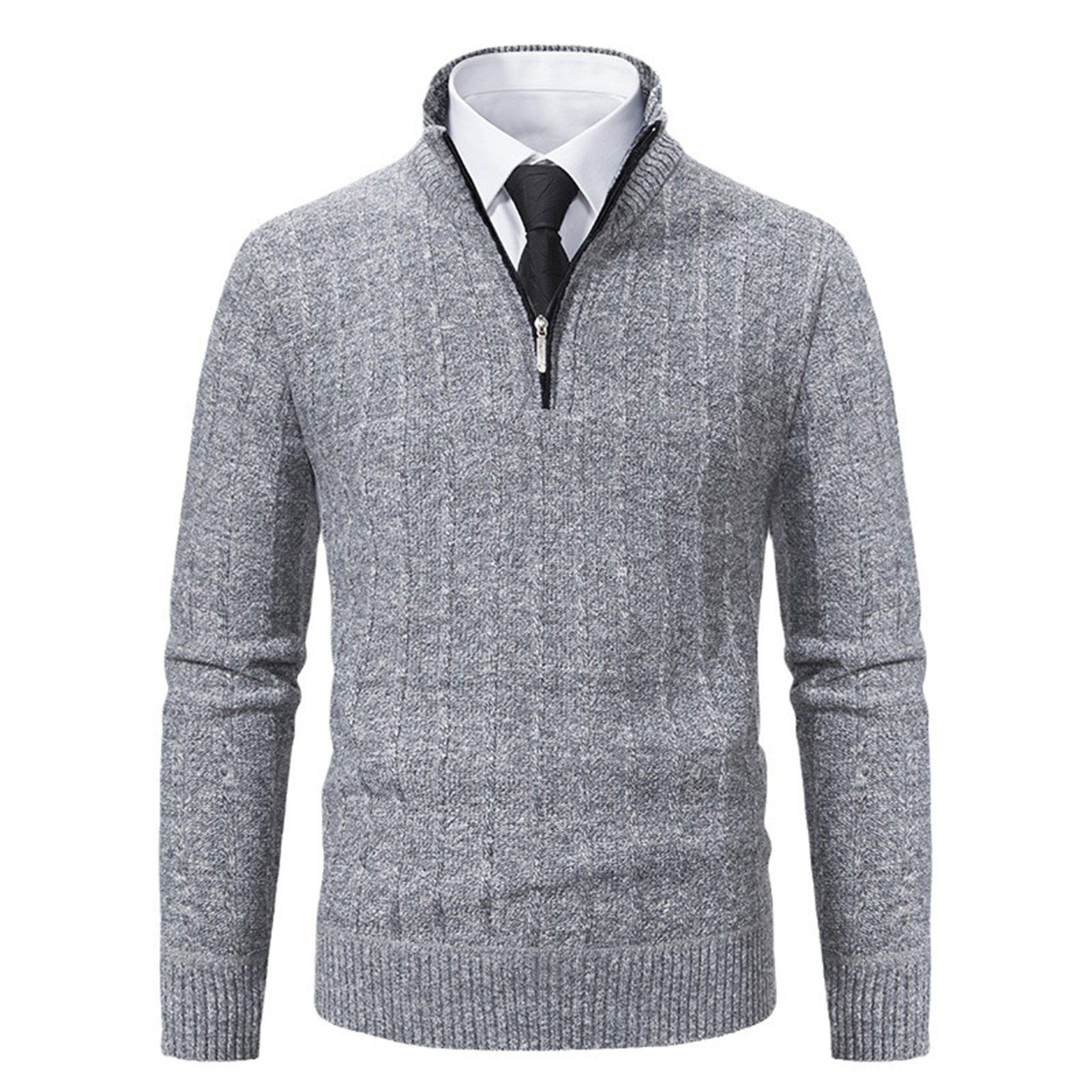 Bullker áo thun áo len màu trơn cho nam Áo len nam áo len mùa đông với dây kéo thiết kế và dày ấm áp hoàn hảo cho mặc giản dị ít hơn