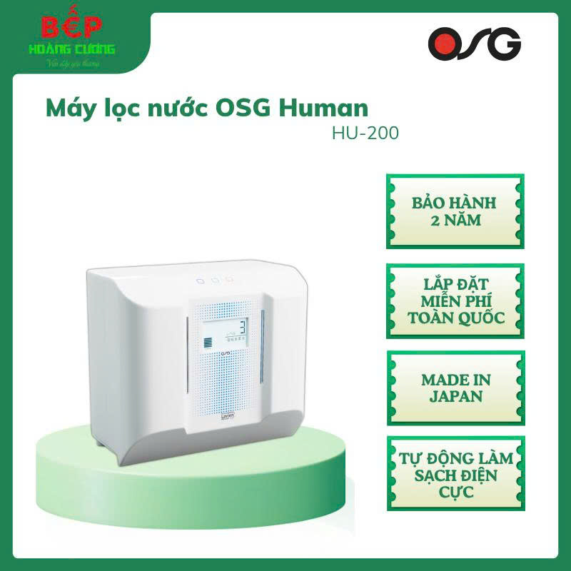 Osg Human Water Hu-200 Alkaline Ionized Water Purifier – Multi-Stage Filtration System, Free Installation - Chb Giá 47,601,000 Đồng*Miễn phí vận chuyển