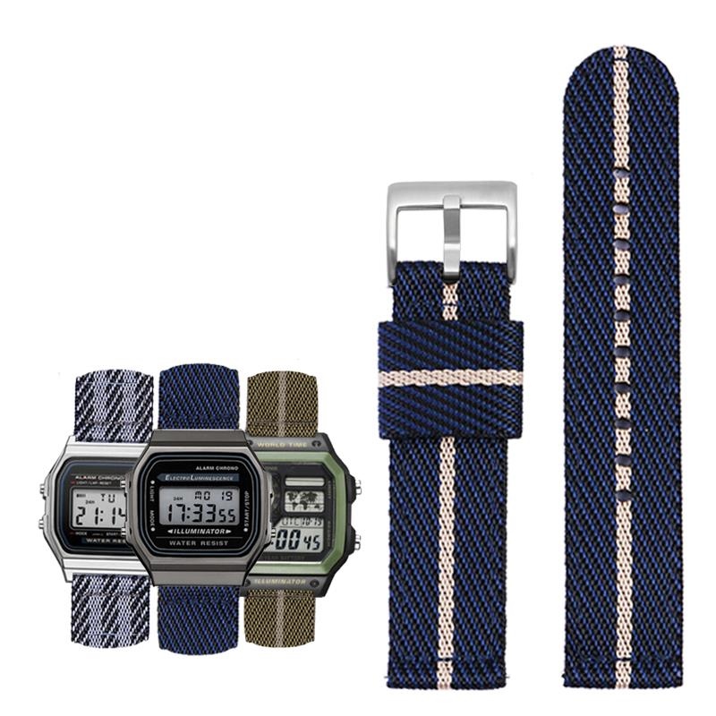 Casio a168 nato on sale strap