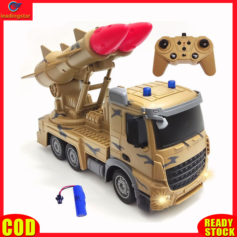 Kids Rc Truck Movable Missile Launcher Vehicle Simulation Turret Rotation Rc Car With Light For Boys Birthday Xmas Gifts ราคา 724 บาท*ส่งฟรี