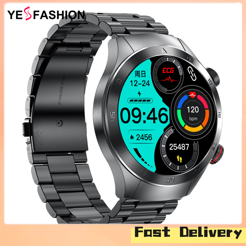 Yesfashion E800 Smart Watch 1.43" AMOLED Screen Fitness Smartwatch ECG Heart Rate Blood Glucose Sleep Monitor Watches For Men Women ราคา 2,955 บาท*ส่งฟรี