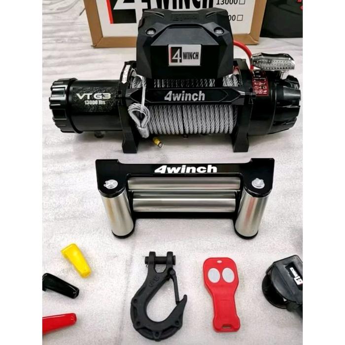 4WINCH 13000LBS BAJA WINCH 4WINCH Harga 7,510,000 rupiah*Gratis Ongkir
