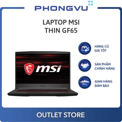 Laptop MSI Thin GF65 10SDR-623VN (i5-10300H) (Đen) - Laptop cũ