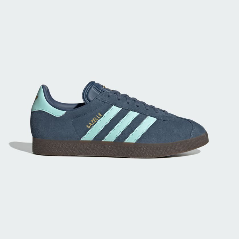 adidas gazelle silver green womens Adidas Gazelle OG Blue White Gumsole GY7337 – BM STORE ORIGINAL FOOTWEAR main image 0