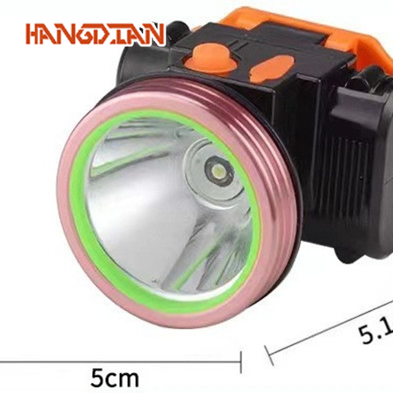 HANGDIAN Led Lithium Battery Major Headlamp Outdoor Charging Night Fishing Camouflage Waterproof Super Bright Head-Mounted Flashlight ราคา 94 บาท*ส่งฟรี