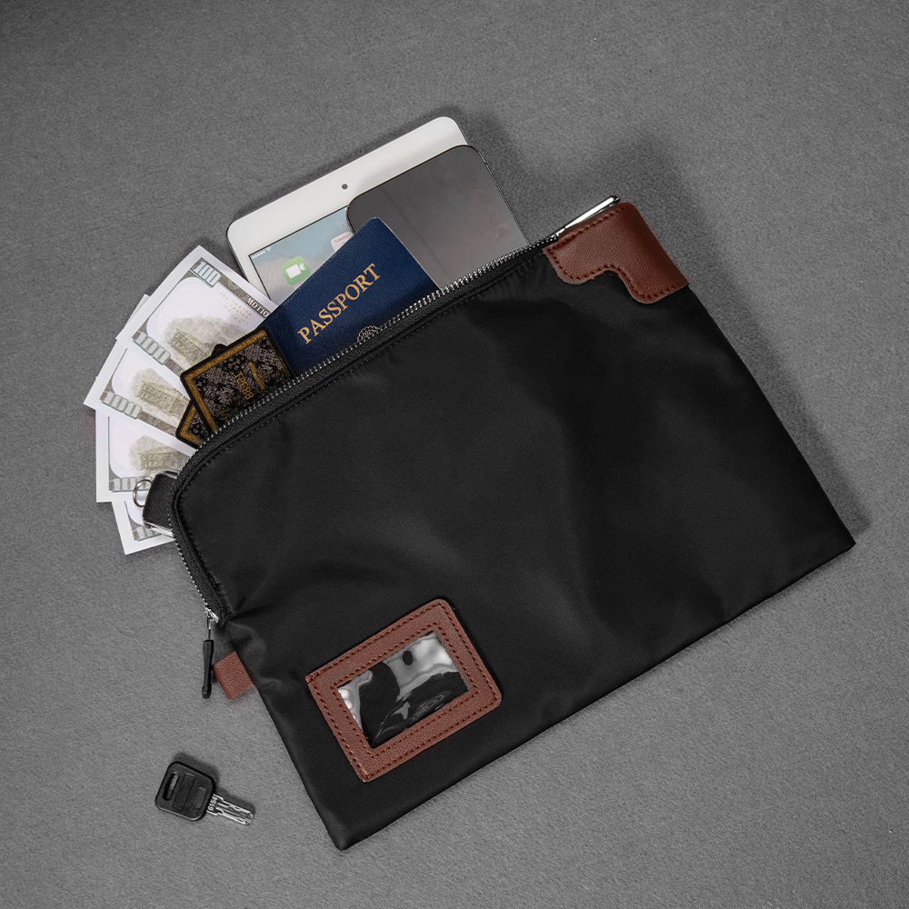 Lockable File Bag Waterproof Nylon Data File Bag Cash Receipt Document Storage Bag syy Harga  109 Ringgit*Penghantaran Percuma