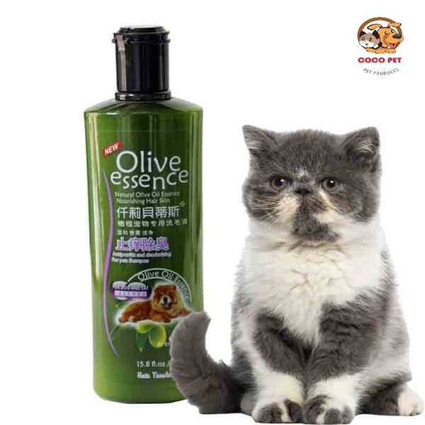Sữa Tắm Oliver Essence 450ml Cho Chó Mèo - Giúp Dưỡng Lông Khử Mùi Hôi Chó Mèo