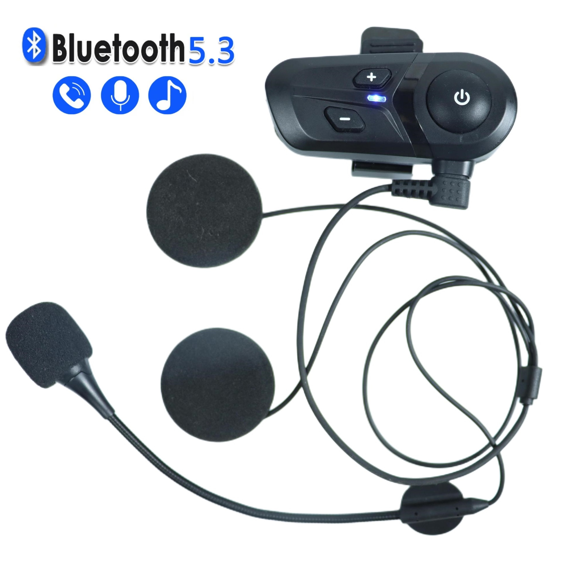 Bluetooth 5.3 tai nghe gắn mũ bảo hiểm xe máy Không Dây Hands-Free Cuộc Gọi chống nước điện thoại Tai Nghe Âm Nhạc Máy Nghe Nhạc Cho Moto