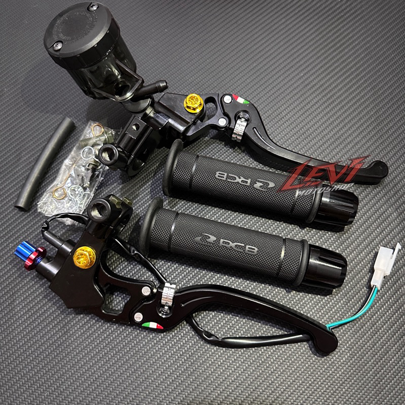 3in1 Master Brake Package Rcs 98 Big Smoke Tube + Original Rcb Hg55 Handgrip + Universal Cnc Handlebar Harga 119,500 rupiah*Gratis Ongkir