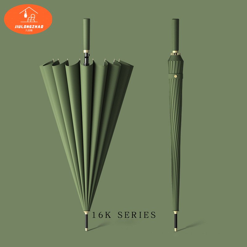 24 xương Ô Golf thẳng ô dài cầm tay lớn quá khổ chắn gió đôi mưa bão kinh doanh màu sắc logo ô