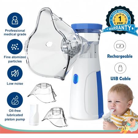 Portable Ultrasonic Mesh Nebulizer for Adults and Kids