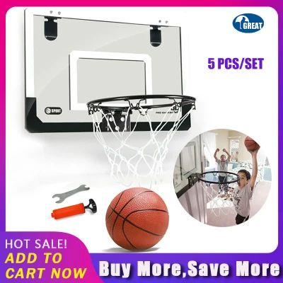 GoodGreat Children Kids Portable Pro Standard Mini Basketball Hoop Backboard Net Outdoor Adjustable Sport Hoop with Ball Indoor Outdoor Game Play Set Toy