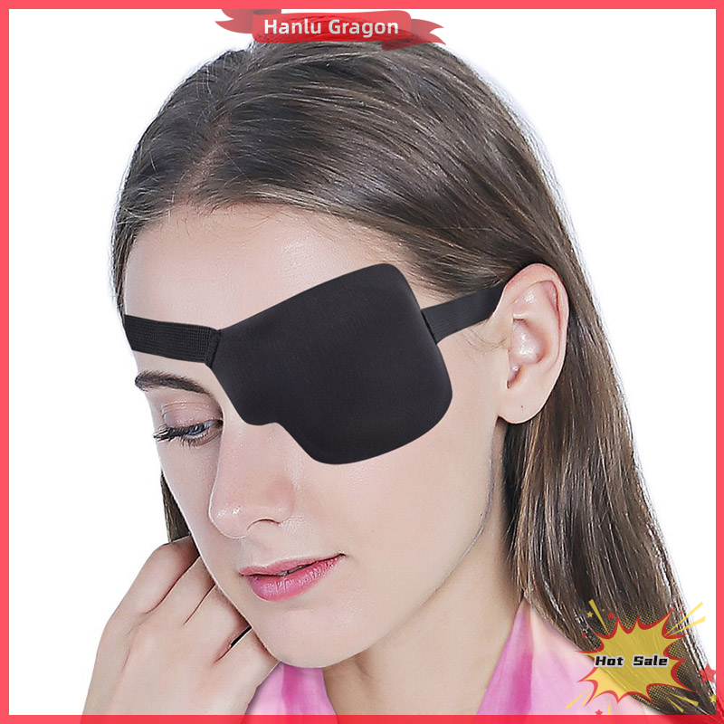 Hanlu Bịt Mắt Cướp biển trung tính màu đen mắt đơn vá eyepatch một mắt lõm eyepatch