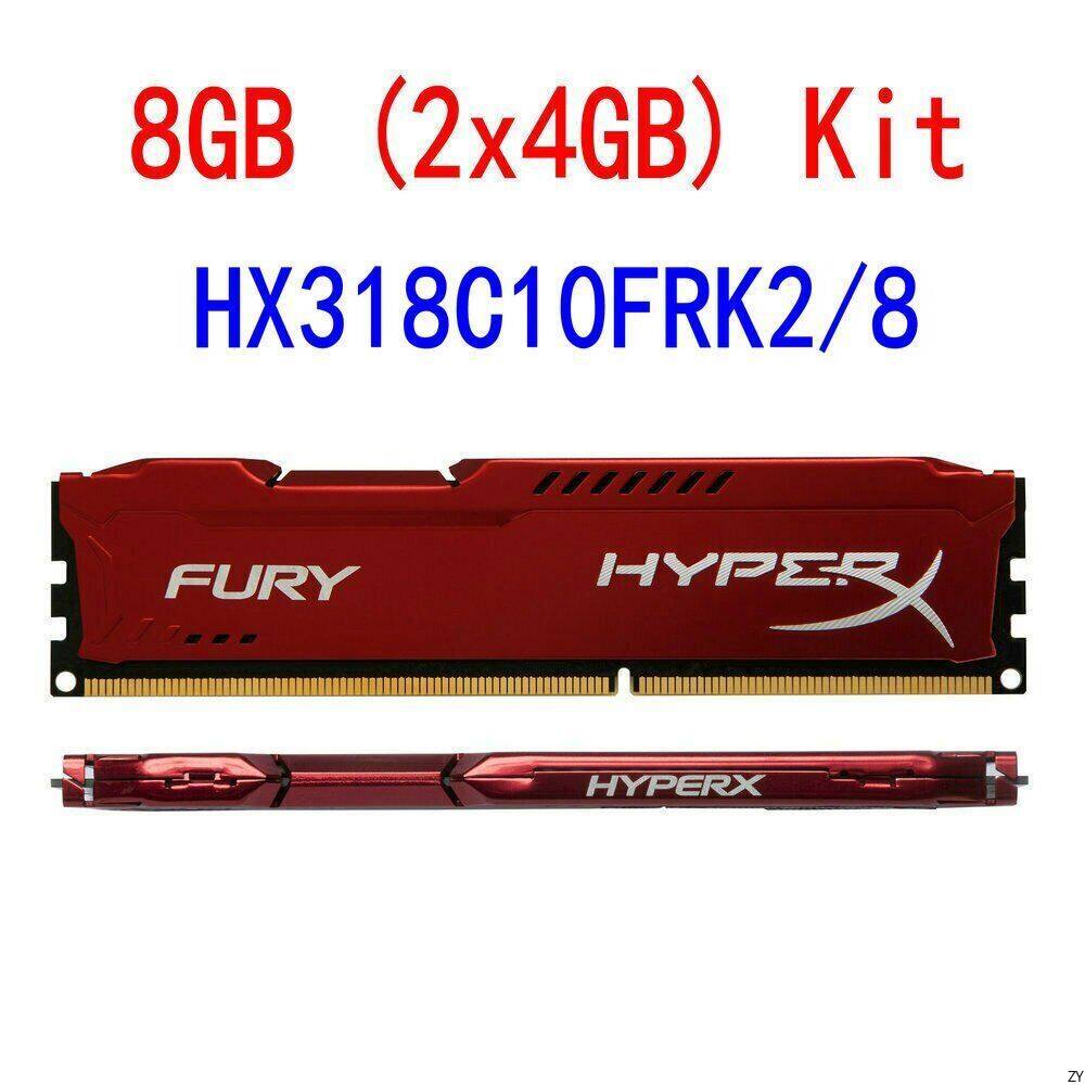 For HyperX FURY 8GB (2x 4GB) HX318C10FRK2/8 DDR3 1866MHz Desktop Memory SDRAM