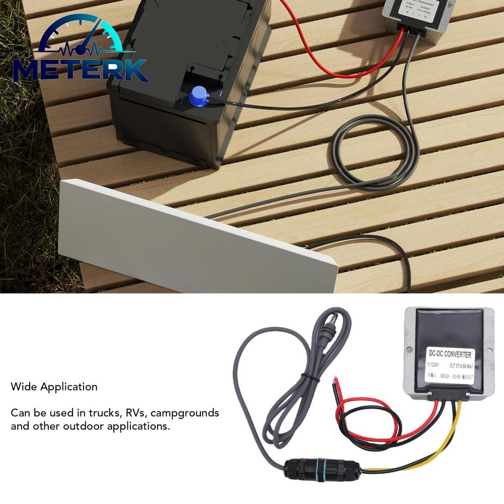 Meterk Satellite Power Supply Converter Short Circuits Guard 14AWG Thick Wire 12V 24V To 57V 4.5A Satellite Power Converter Regulator Integrated Design for Trucks Giá 604,000 Đồng*Miễn phí vận chuyển