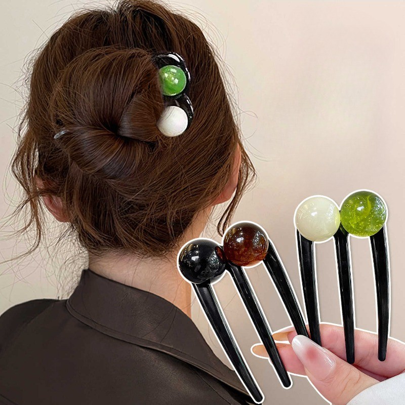 กิ๊บติดผมทรง U สามซี่สไตล์วินเทจหรูหราสำหรับฤดูร้อนปี 2025 สำหรับผู้หญิง ราคา 5 บาท*ส่งฟรี