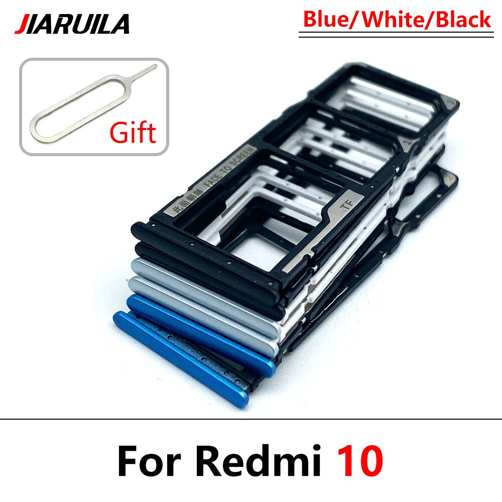 Khay thẻ sim cho redmi note 10 lưu ý 10s lưu ý 10 pro 4g 5g bộ chuyển đổi thẻ sim sim kép đồ đựng thẻ phụ tùng