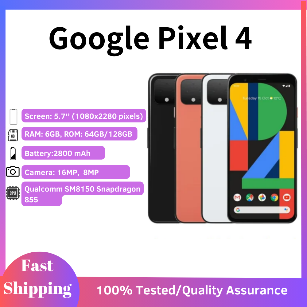 used phone HTC Google Pixel 4 / 3 Unlocked Smartphone Snapdragon Global firmware used phone ราคา 4,760 บาท*ส่งฟรี