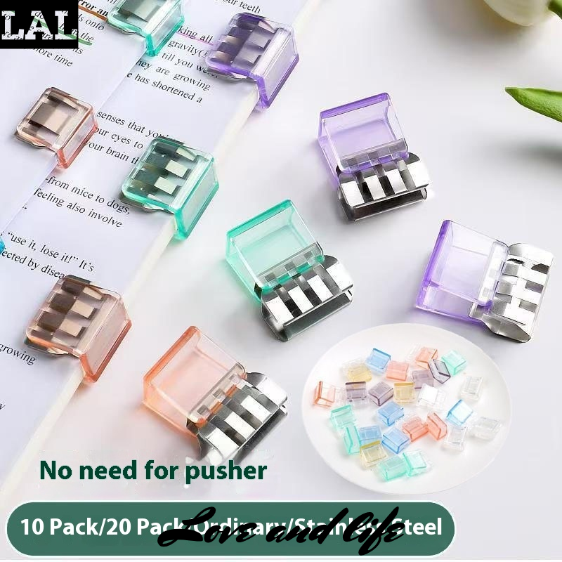 LAL Clip trượt đầy màu sắc trong suốt cho các tập tin văn phòng và tổ chức tài liệu sinh viên