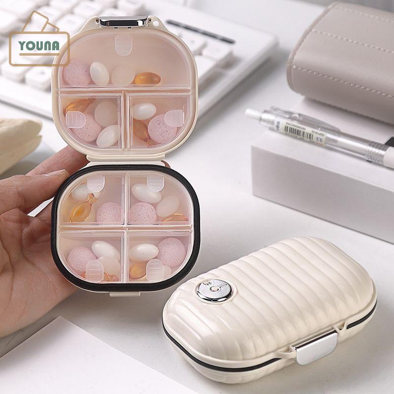  YOUNA Bảy Ngày Du Lịch Mini Xách Tay Hộp Thuốc Đa Lưới Chia Gói Kín Hộp Lưu Trữ Cho Chia Đồ Trang Sức Thuốc 