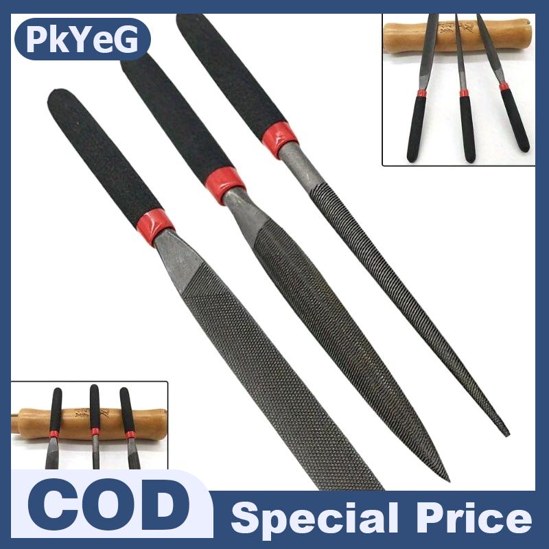 PkYeG 3 cái thép nhỏ tập tin kim phẳng tập tin cho đá thủy tinh kim loại khắc thủ công kim nộp hồ sơ chế biến gỗ dụng cụ cầm tay bộ