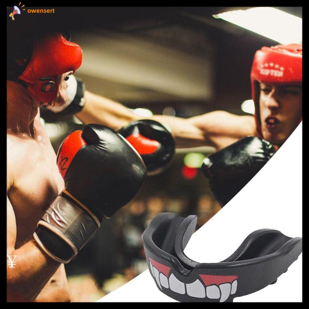 OWENSERT Xanh dương đen xanh lá Bảo vệ răng Eva Chuyên nghiệp Bảo vệ miệng An toàn thể thao Bóng Bầu Dục Unisex