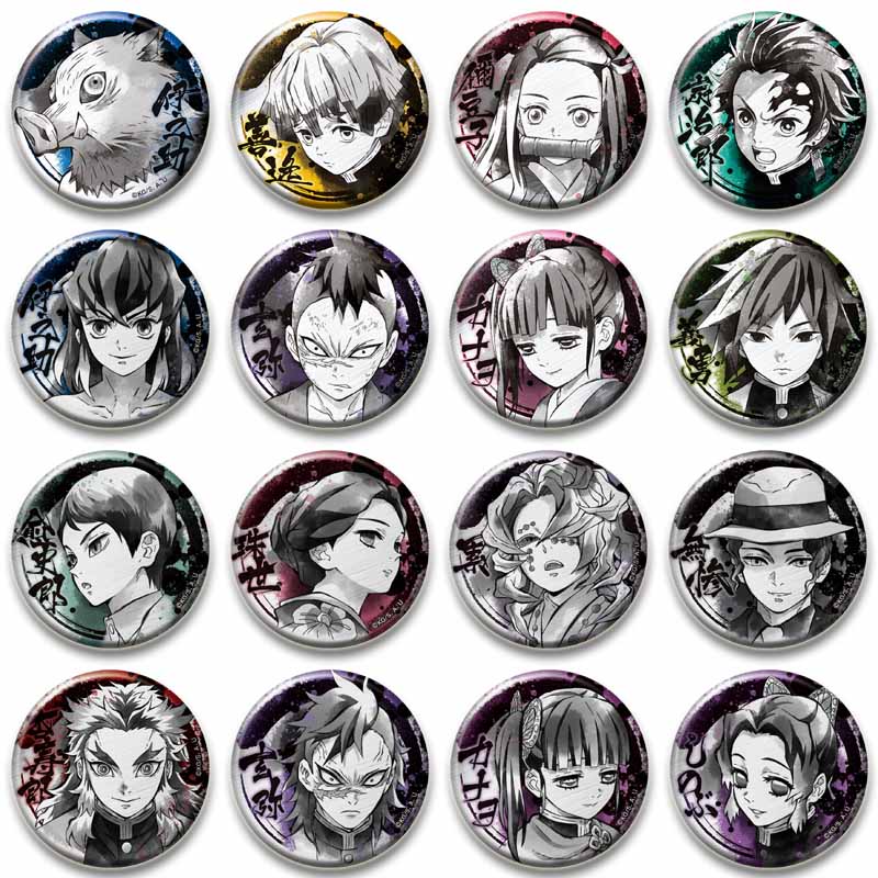 6 Styles 58mm Ne zha Cartoon Pin Anime Tinplate Brooch