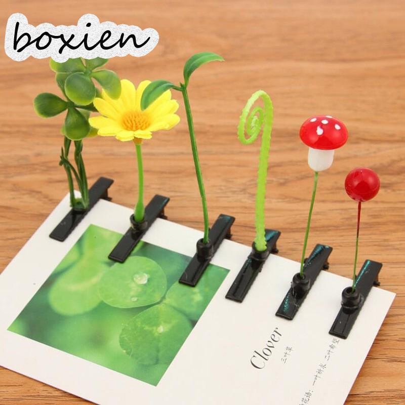 boxien [Ifashion365] 5คลิปผมหญ้าน่ารักถั่วงอกสนุกและคลิปผมเชอร์รี่น่ารัก ราคา 12 บาท*ส่งฟรี