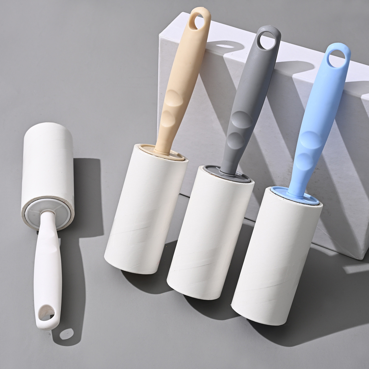 1PC Sticky Paper Roller Super Sticky Clothes Lint Rolling Remover Sofa Curtain Fabric Pet Hair Dust Fuzz Removal Roller