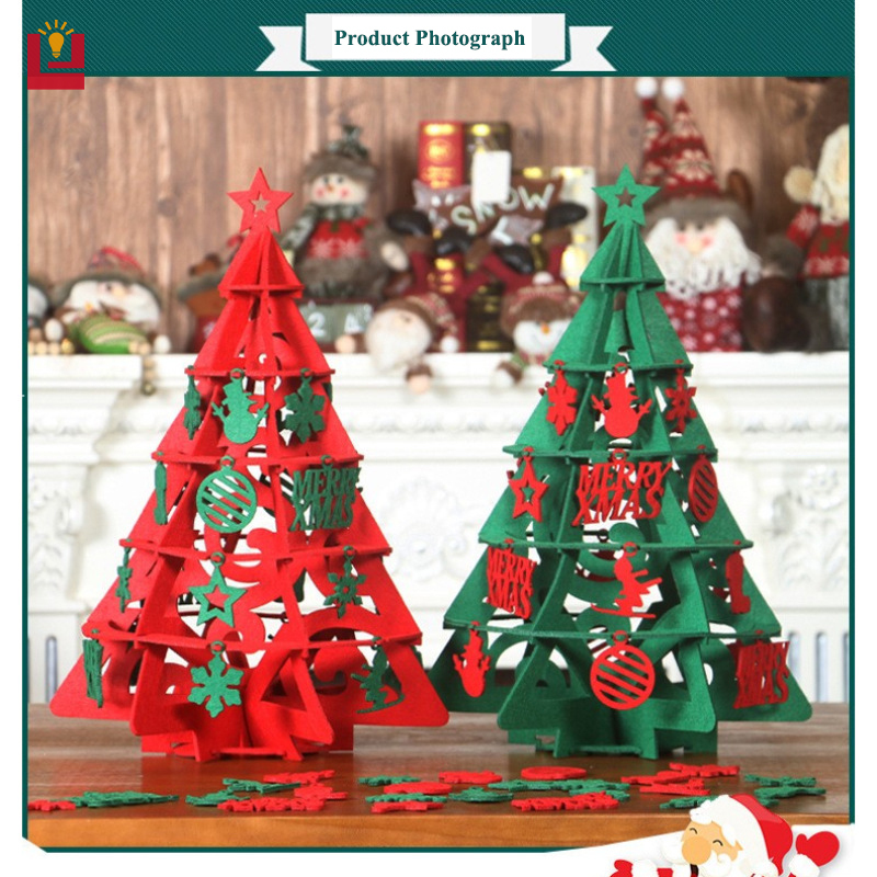 YONUO New cross-border felt Christmas tree handmade DIY Christmas decoration three-dimensional ornaments holiday children's ornaments