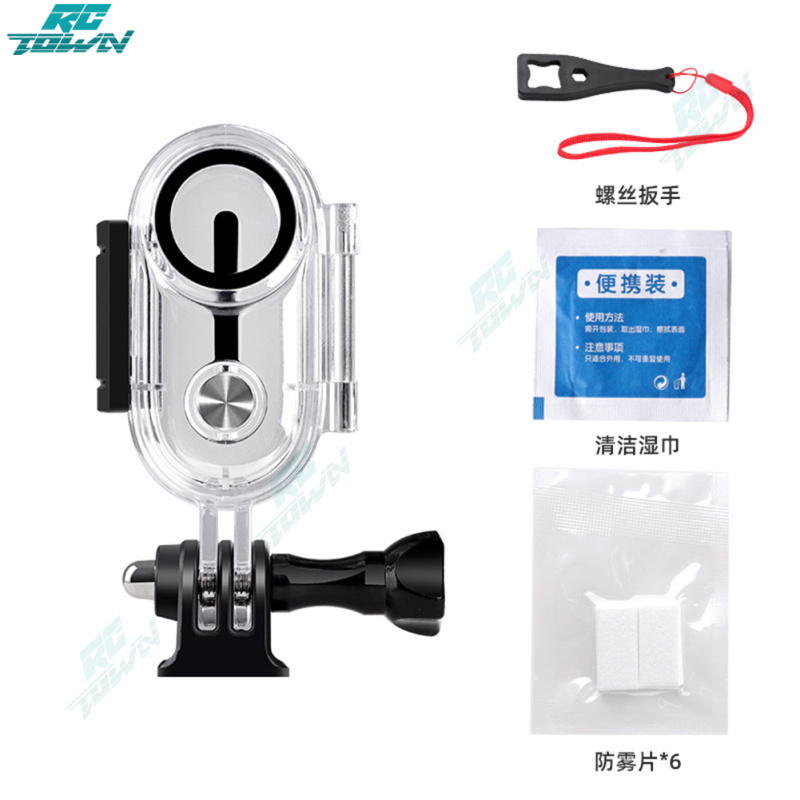 Ốp Camera hành trình chống nước 2023new!! Vỏ bảo vệ vỏ lặn 40m Tương thích với camera Insta 360 Go 3