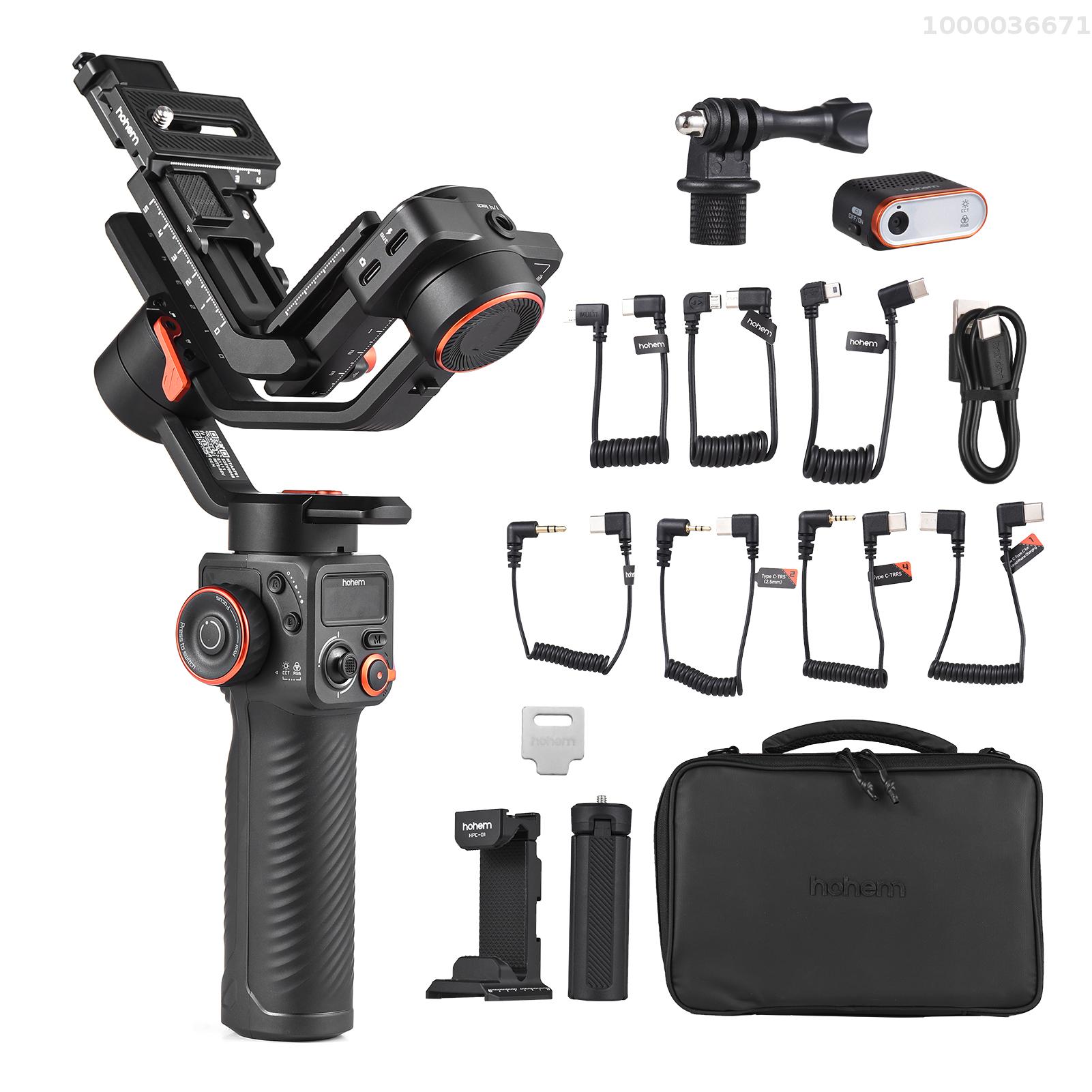hohem iSteady MT2 Kit 3-Axis Camera Stabilizer Gimbal Stabilizer for Smartphone 1.2kg/2.64lbs Payload Support BT Connection with AI Vision Sensor & Fill Light Module Compatible with Samart Phone Tripod DSLR Camera Mirrorless Camera Canon////Fujifilm ราคา 13,736 บาท*ส่งฟรี