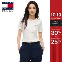 TOMMY HILFIGER Slim Button Front T-Shirt Womens