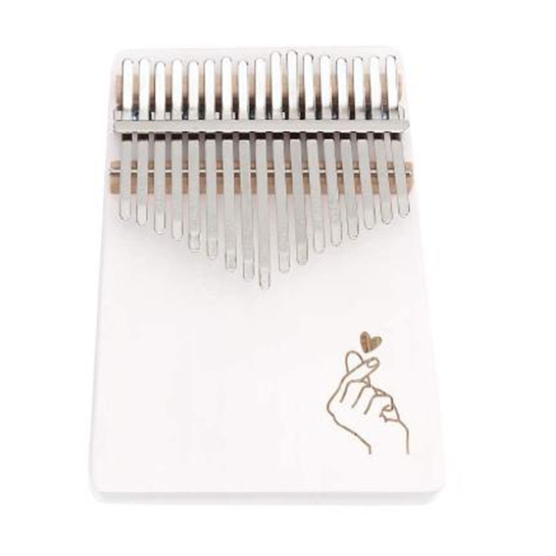 17 Keys Thumb Piano Finger Piano Hand Piano Wooden Finger Piano with Tuning Hammer Simple Learning Adult Beginners