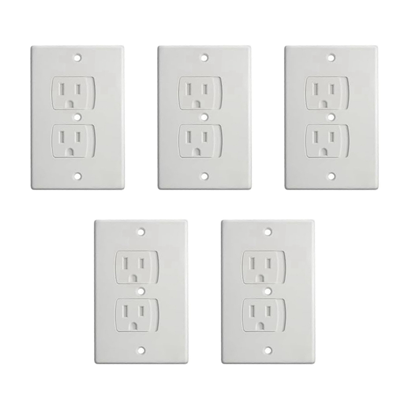 【Latest model】 Self-Closing Socket Cover, White Safety Wall Electrical Socket, Matching Screws, for Baby Protection. ราคา 249 บาท*ส่งฟรี
