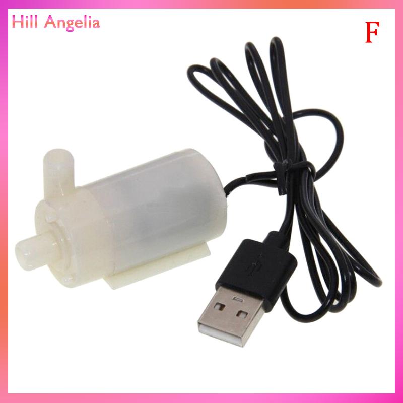 [Hill Angelia] Máy bơm nước mini chìm siêu nhỏ USB cho bể cá động cơ DC đài phun nước hồ cá - 4