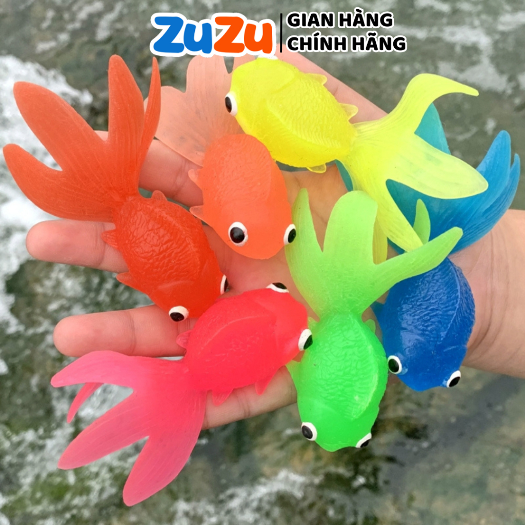 Con cá cao su ZuZu đồ chơi cho bé câu cá dưới nước