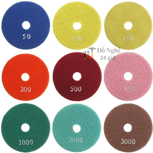 ĐĨA chuyên dùng ĐÁNH đá bóng CẨM THẠCH, HOA CƯƠNG, ĐÁ KHỐI 100mm [Free Ship]