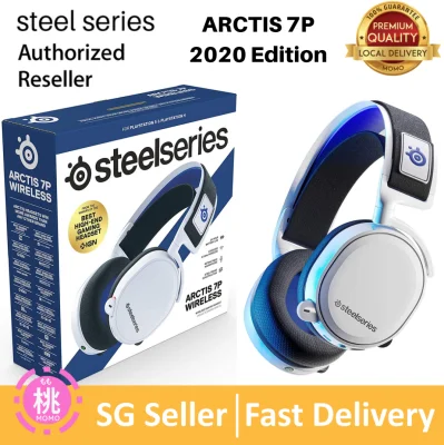 SteelSeries Arctis 7P Wireless - Lossless 2.4 GHz Wireless Gaming Headset - for PlayStation 5 and PlayStation 4 - White - PlayStation 5