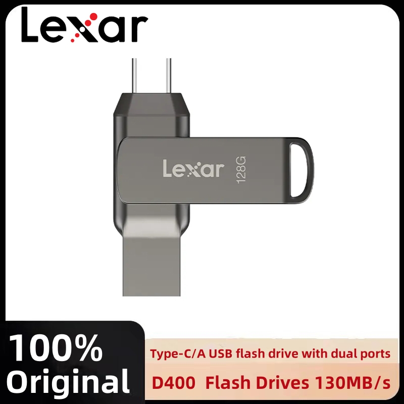 Lexar D400 128GB Type-C OTG 3.1 ổ USB Flash 64GB U đĩa 32GB ổ USB nhỏ xe 256GB Bút Mini ổ USB nhỏ ki