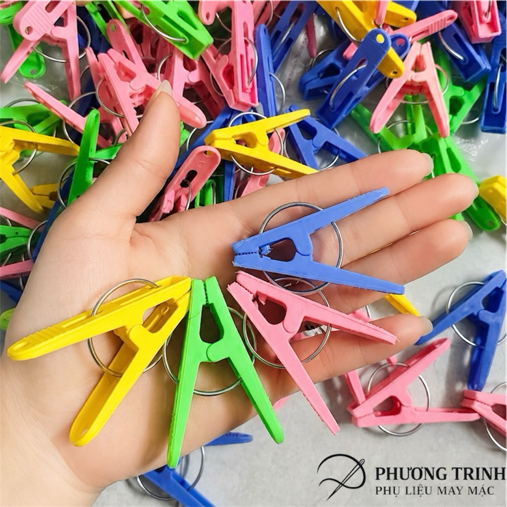 100 CÁI 🌈 KẸP PHƠI QUẦN ÁO MINI NHIỀU MÀU – NHỎ GỌN, KẸP CHẮC, SIÊU TIỆN LỢI 🌈