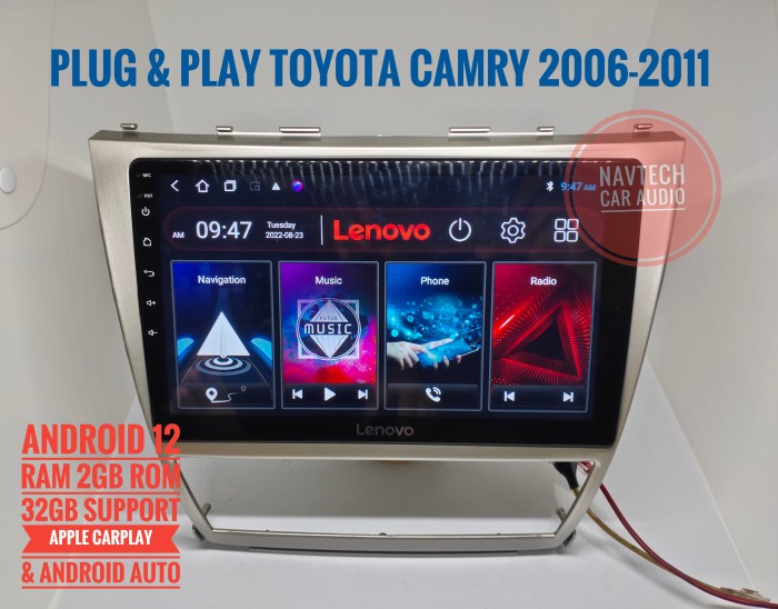 HEAD UNIT ANDROID 10 INCH 2GB OEM TOYOTA CAMRY 2006-2011 Harga 3,275,000 rupiah*Gratis Ongkir